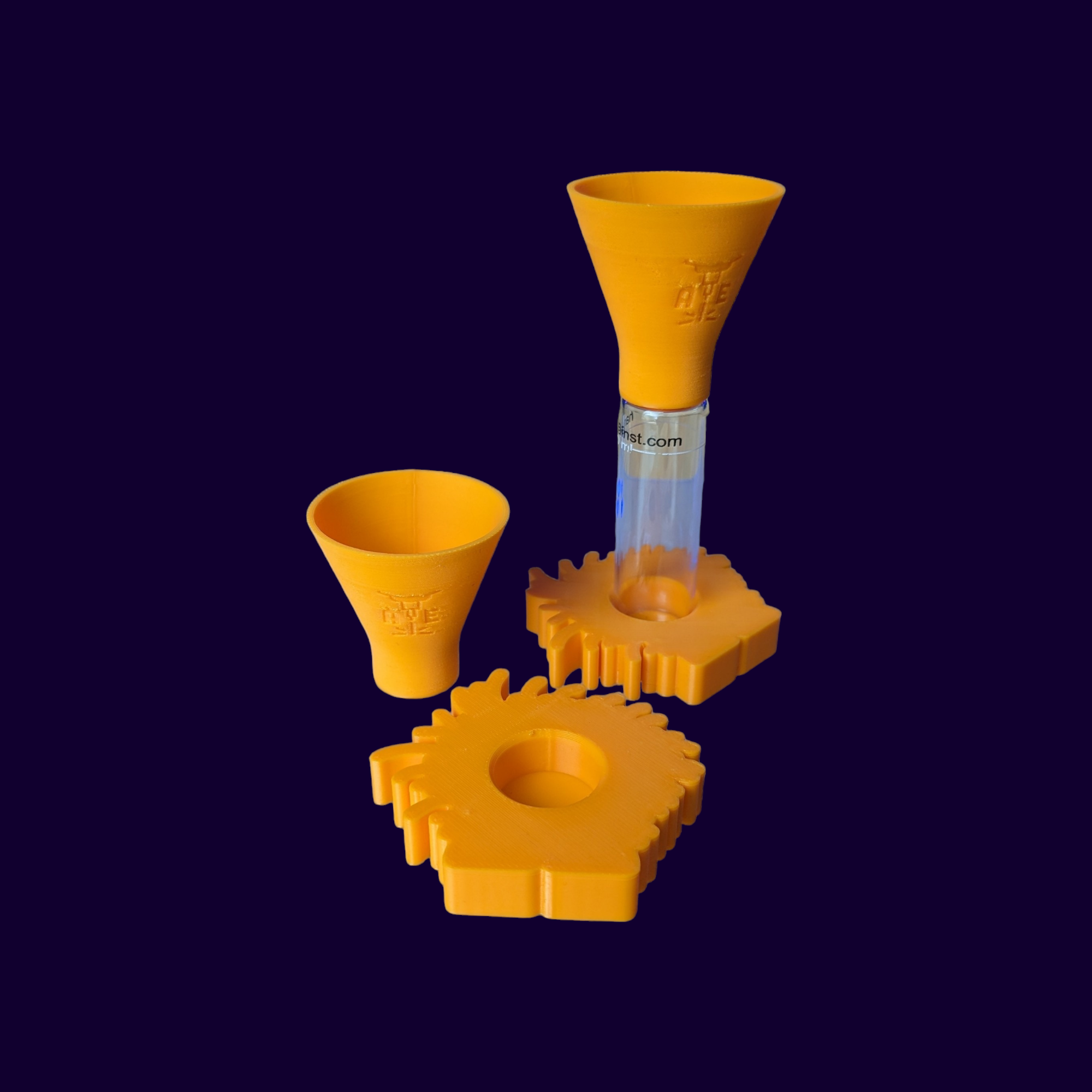 Aqua Edge 3D-Printed Reagent Stand + Funnel