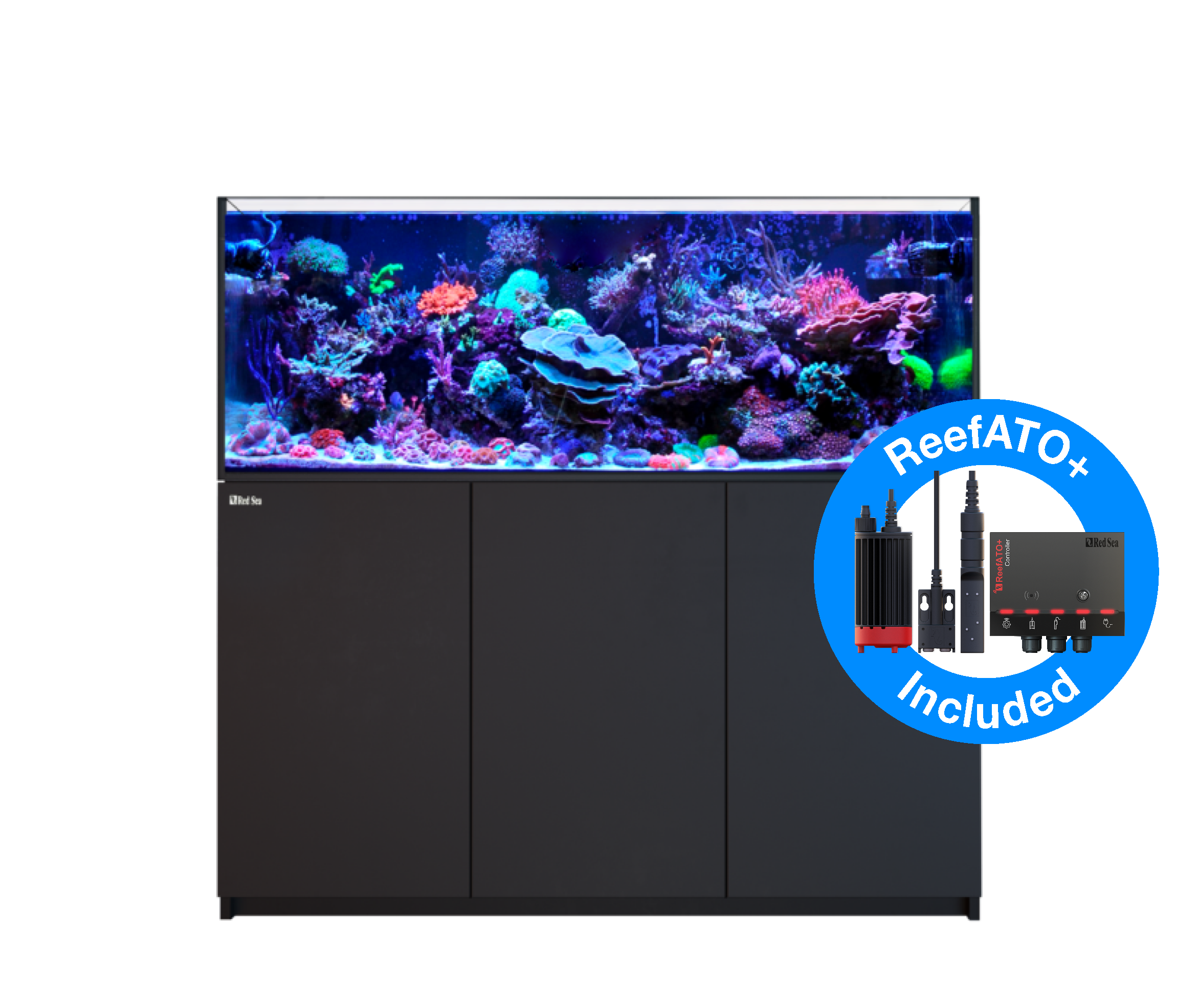 Red Sea Reefer G2+ XL 525 Deluxe Aquarium - Black (3 x ReefLED 90)