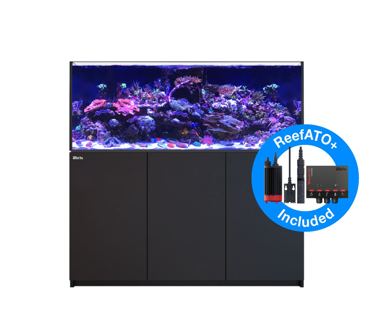 Red Sea Reefer G2+ XL 625 Deluxe Aquarium - Black (3 x ReefLED G2 115)