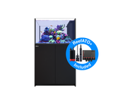 Red Sea Reefer G2+ 350 Deluxe Peninsula Aquarium - Black (2 x ReefLED G2 115)