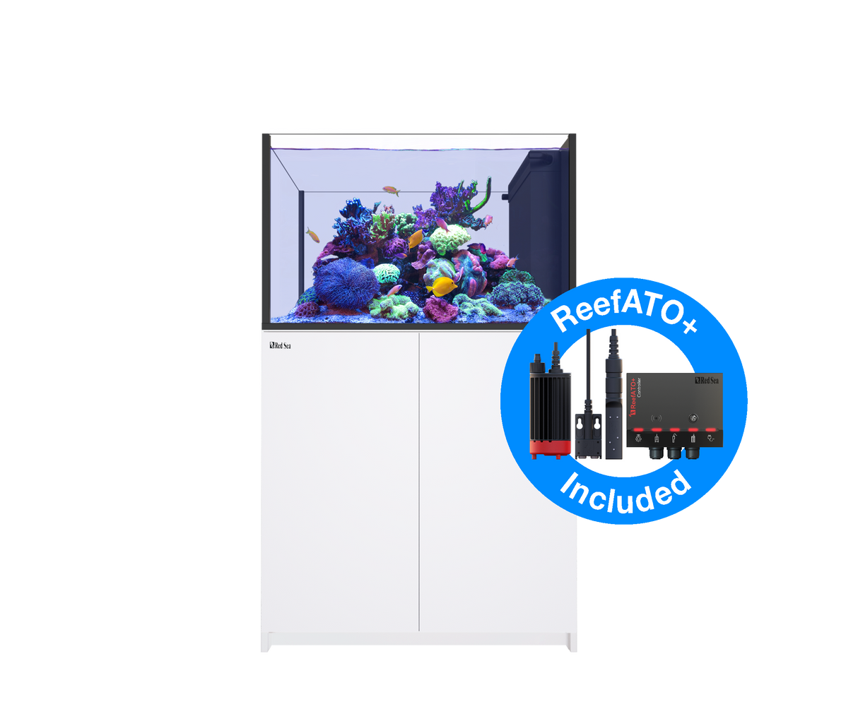 Red Sea Reefer G2+ 350 Deluxe Peninsula Aquarium - White (2 x ReefLED G2 115)