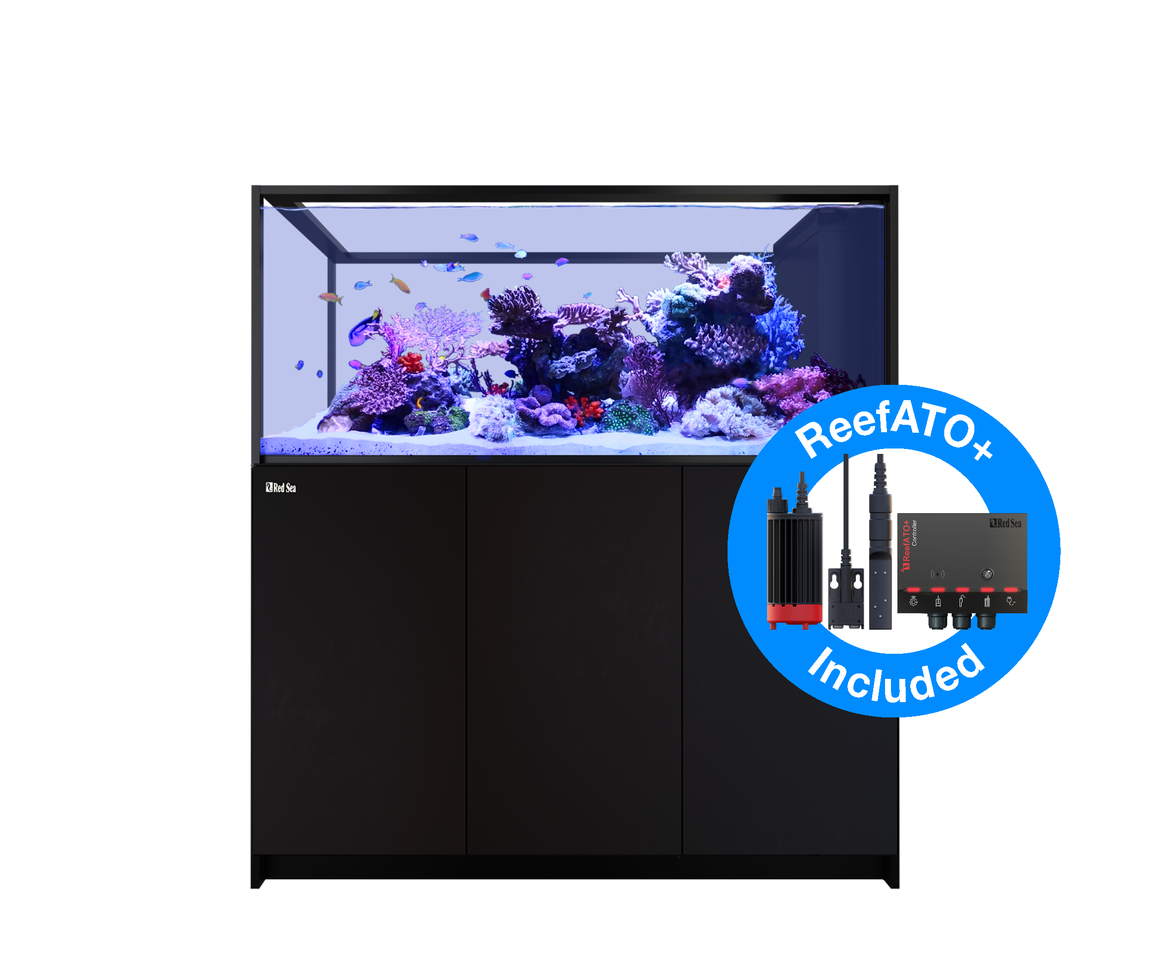 Red Sea Reefer G2+ S-700 Deluxe Peninsula Aquarium - Black (2 x ReefLED 160s)