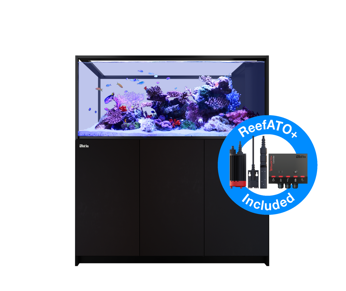 Red Sea Reefer G2+ S-700 Deluxe Peninsula Aquarium - Black (2 x ReefLED G2 170)