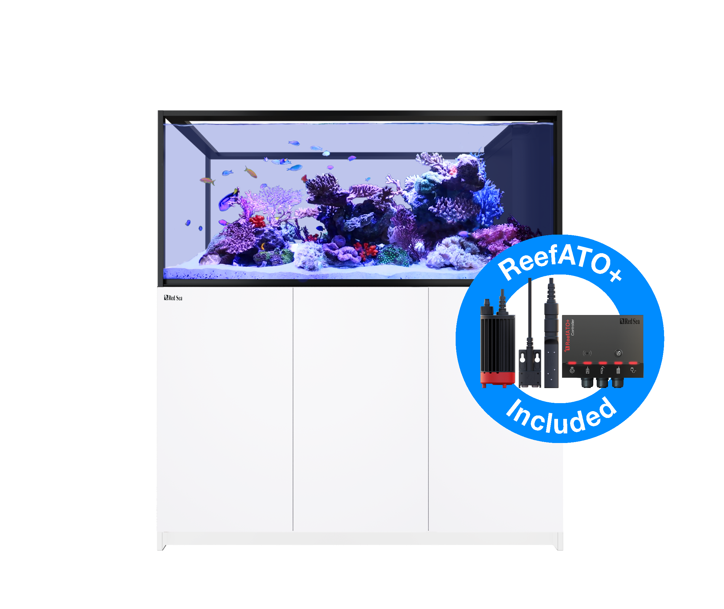 Red Sea Reefer G2+ S-700 Deluxe Peninsula Aquarium - White (2 x ReefLED 160s)