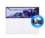 Red Sea Reefer G2+ 950 Deluxe Peninsula Aquarium - White (3 X ReefLED G2 170)