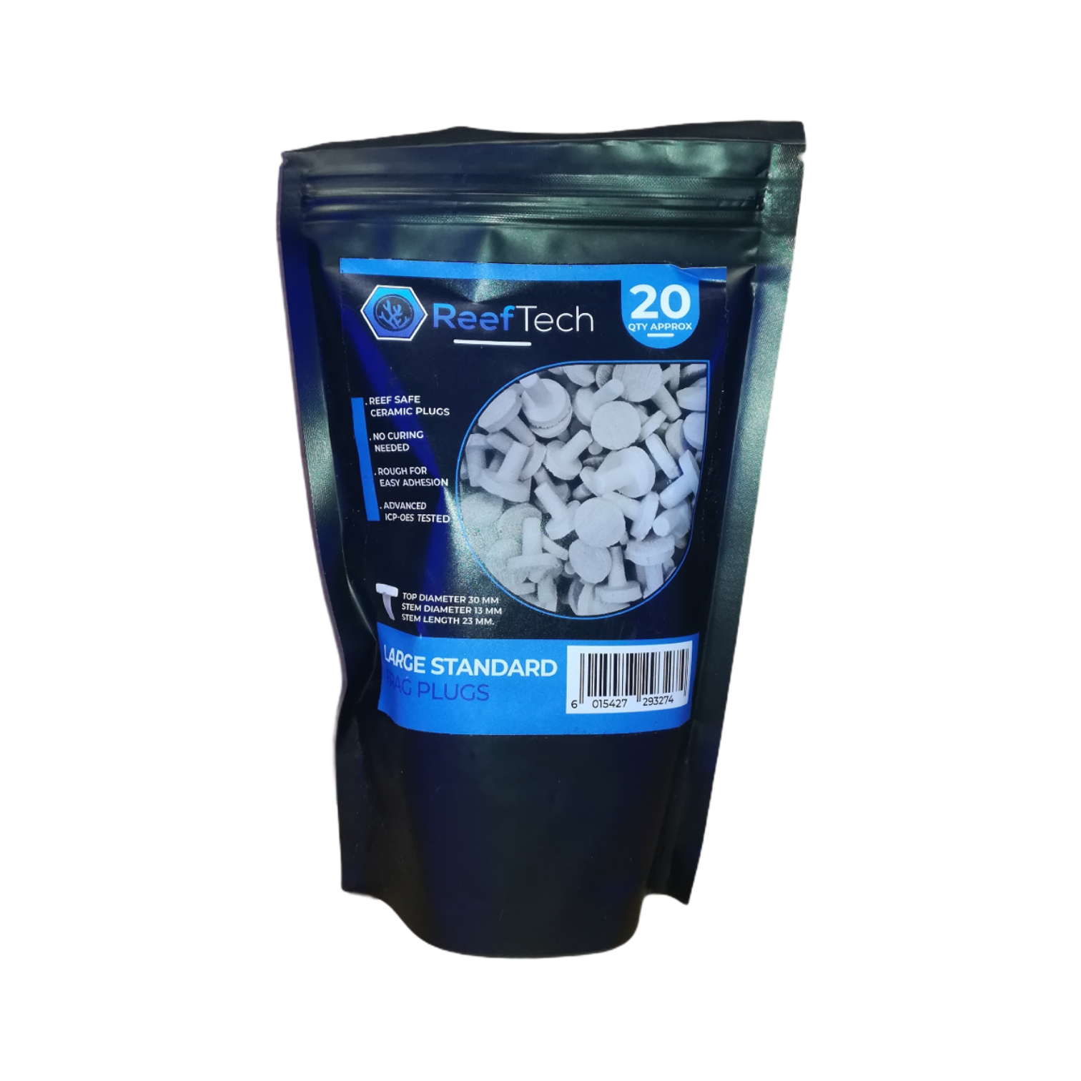 Reef Tech White Frag Plug L-30mm (20pk)