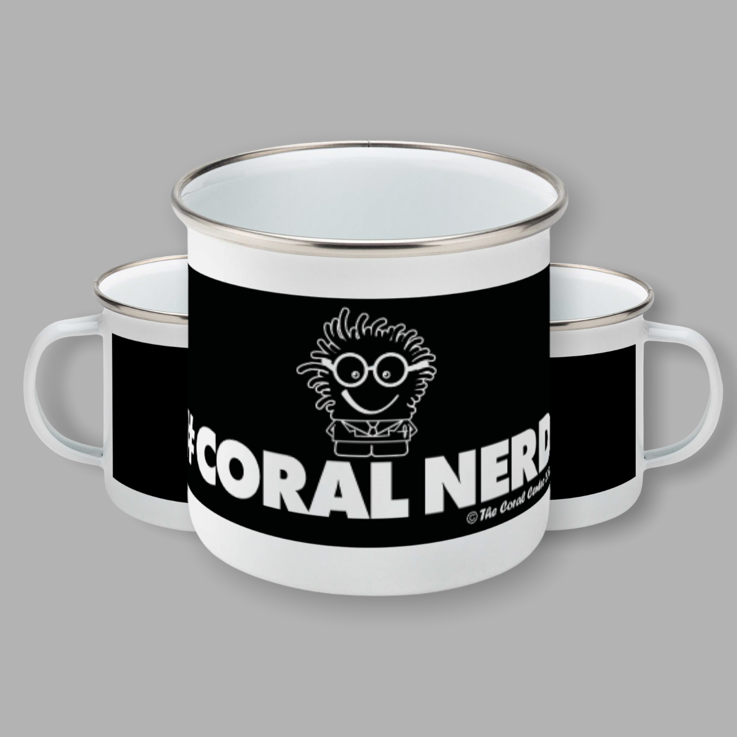 Coral Nerd Enamel Mug Autumn 2021