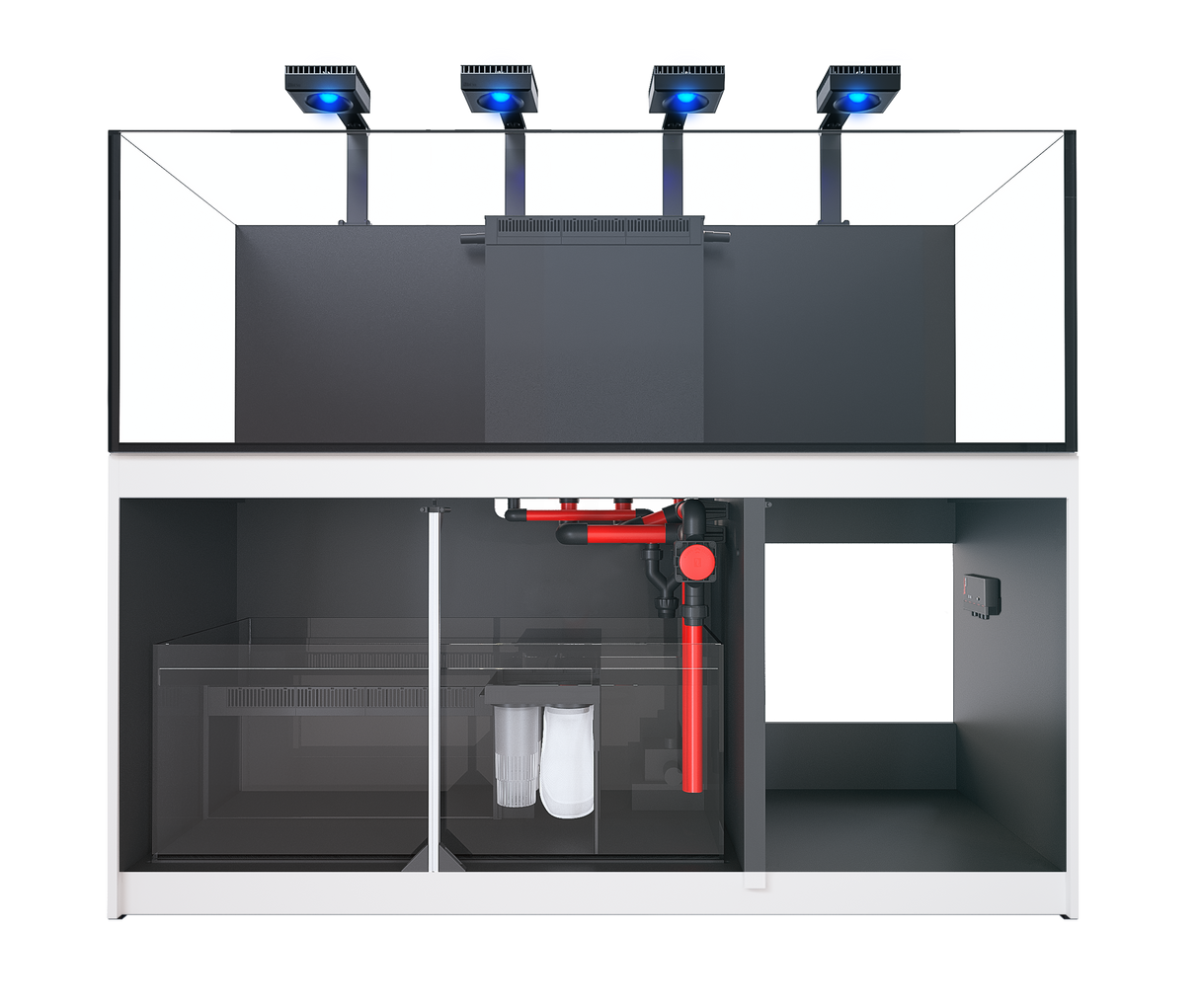 Red Sea Reefer G2+ XXL 750 Deluxe Aquarium - White (4 x ReefLED G2 115)