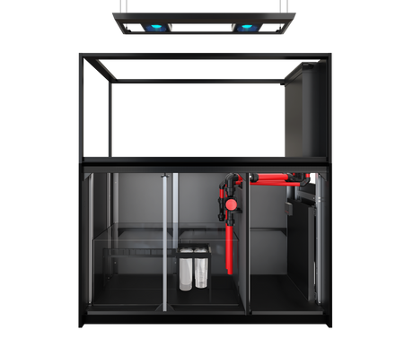 Red Sea Reefer G2+ S-700 Deluxe Peninsula Aquarium - Black (2 x ReefLED G2 170)