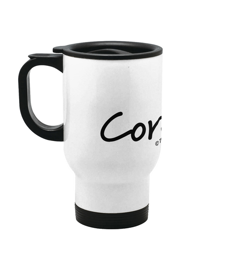 Thermal Travel Mug White CoralNerd