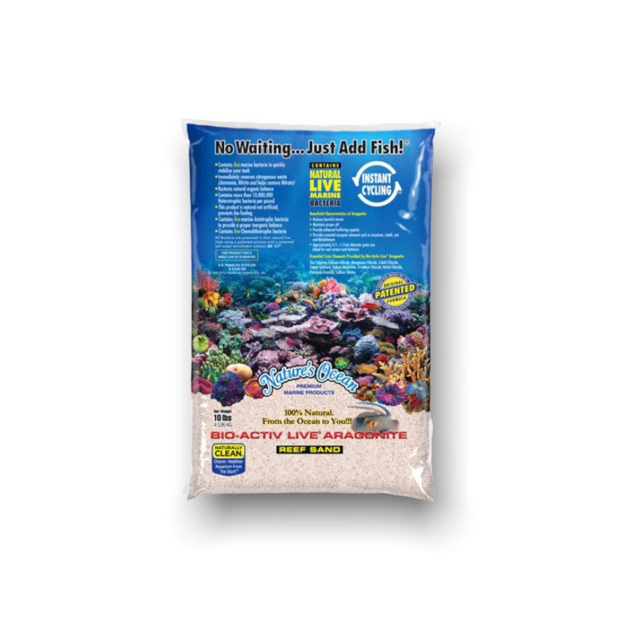 Natures Ocean Bio-Activ Reef Sand Samoa Pink - 20LB